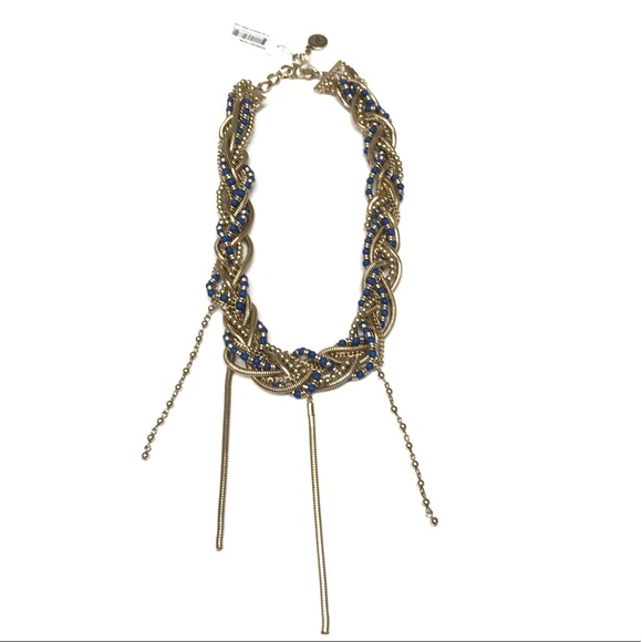 ☀️NWT BCBGeneration Braided Chain Necklace - Picture 1 of 5